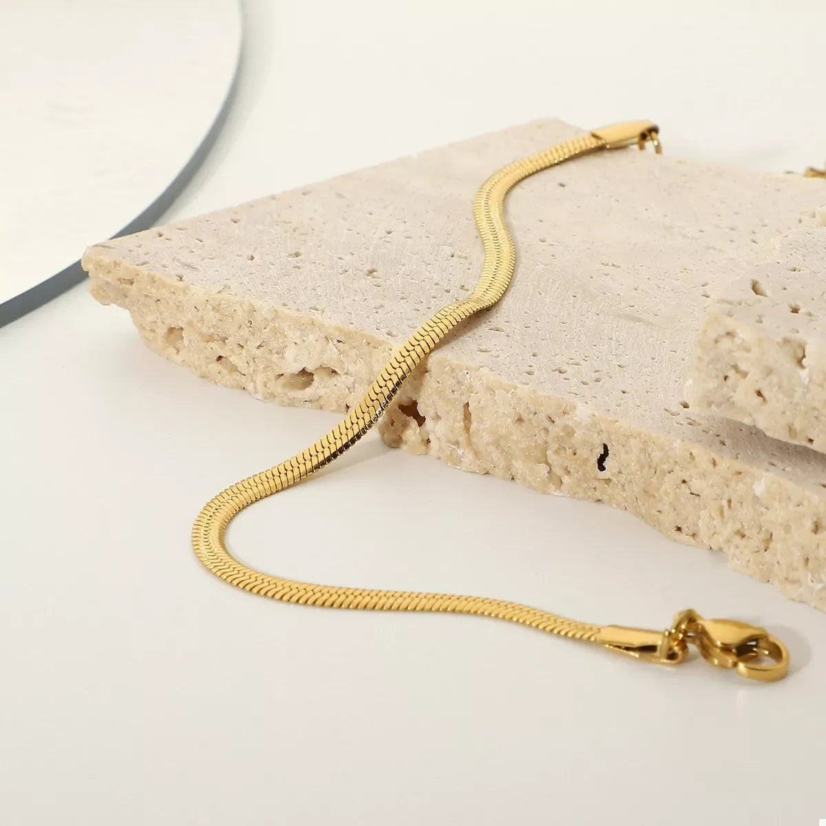 Minimalist 18K Gold-Plated Stainless Steel Chain Bracelet - Southern Shores Clothing
