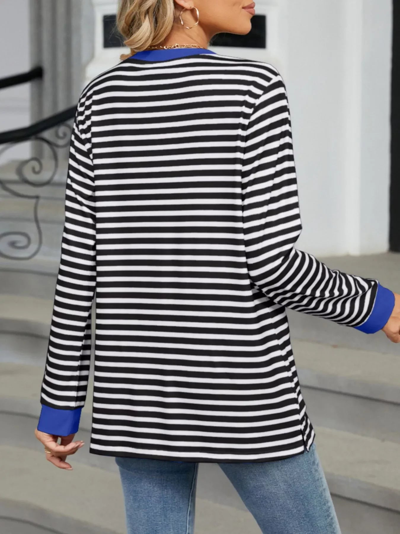 Striped Long Sleeve T-Shirt - Southern Shores Clothing