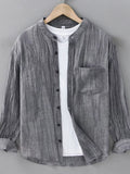Plus Size Long Sleeve Button Up Shirt Cotton - Southern Shores Clothing