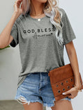 God Bless America Graphic Short Sleeve Tee - Southern Shores Clothing
