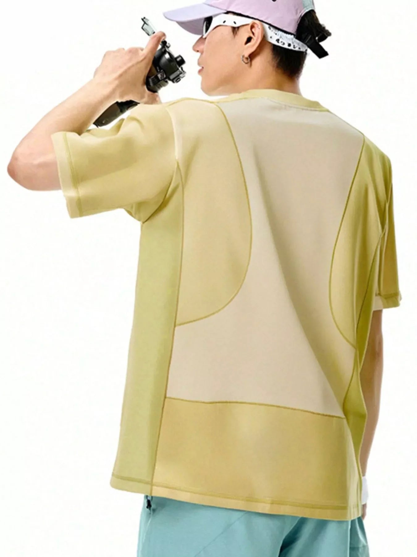 Relaxed Fit Contrast Stitch Polyester T Shirt - Southern Shores Clothing