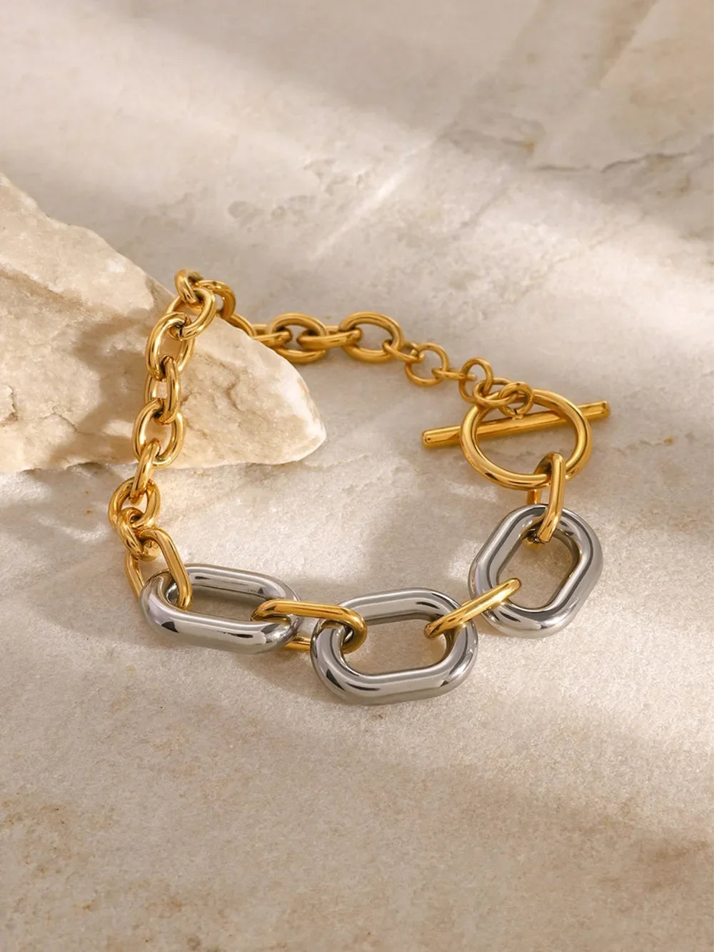 18K Gold Plated Stainless Steel Chain Bracelet - Southern Shores Clothing