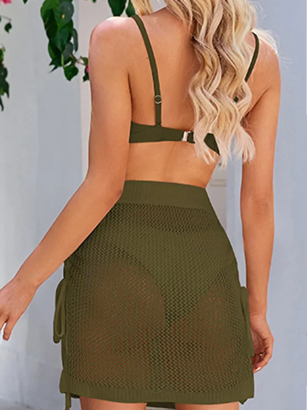 Drawstring Elastic Waist Swim Skirt Beachwear - Southern Shores Clothing