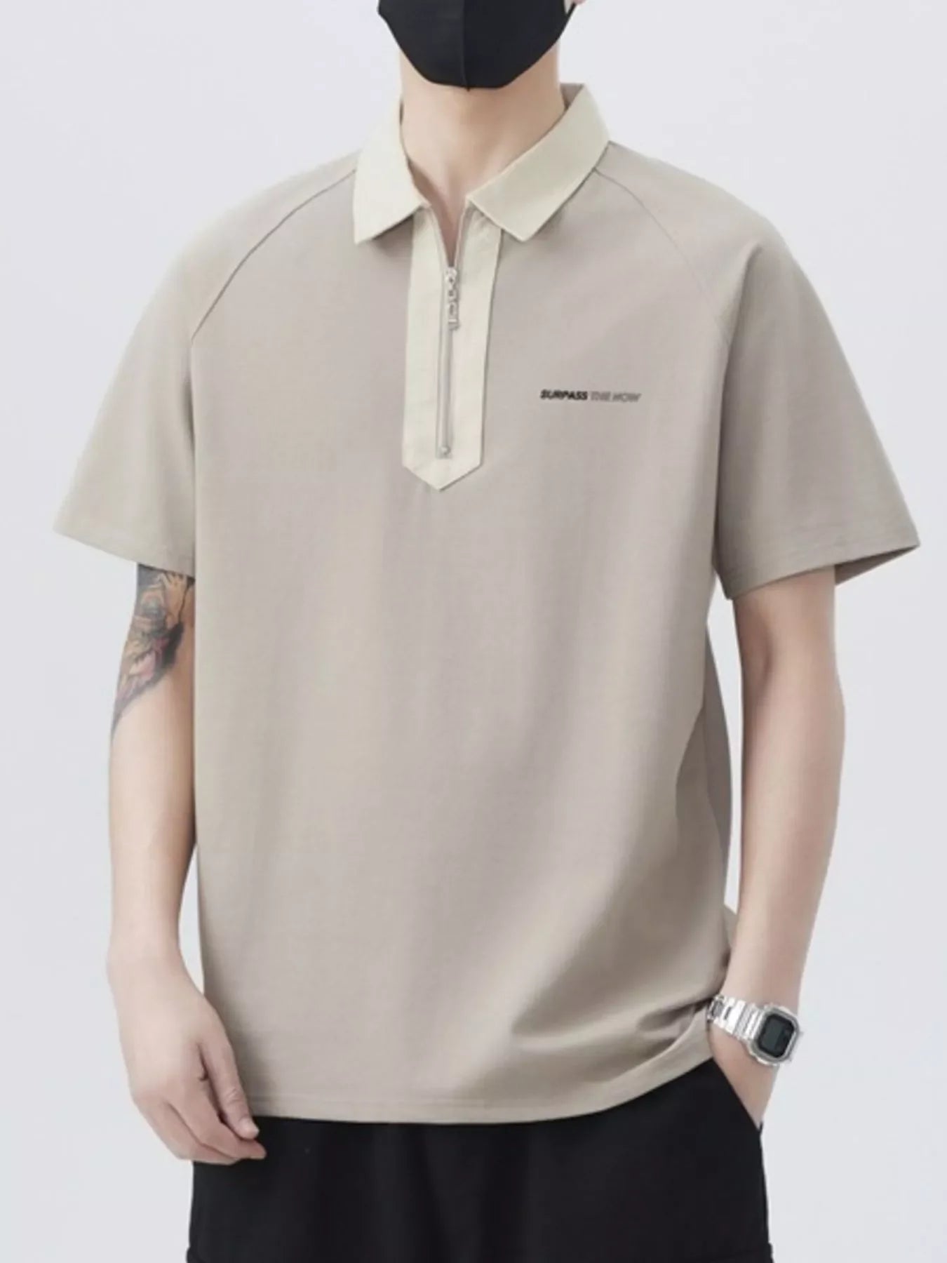 Plus Size Quarter Zip Polo With Stretch Fabric - Southern Shores Clothing