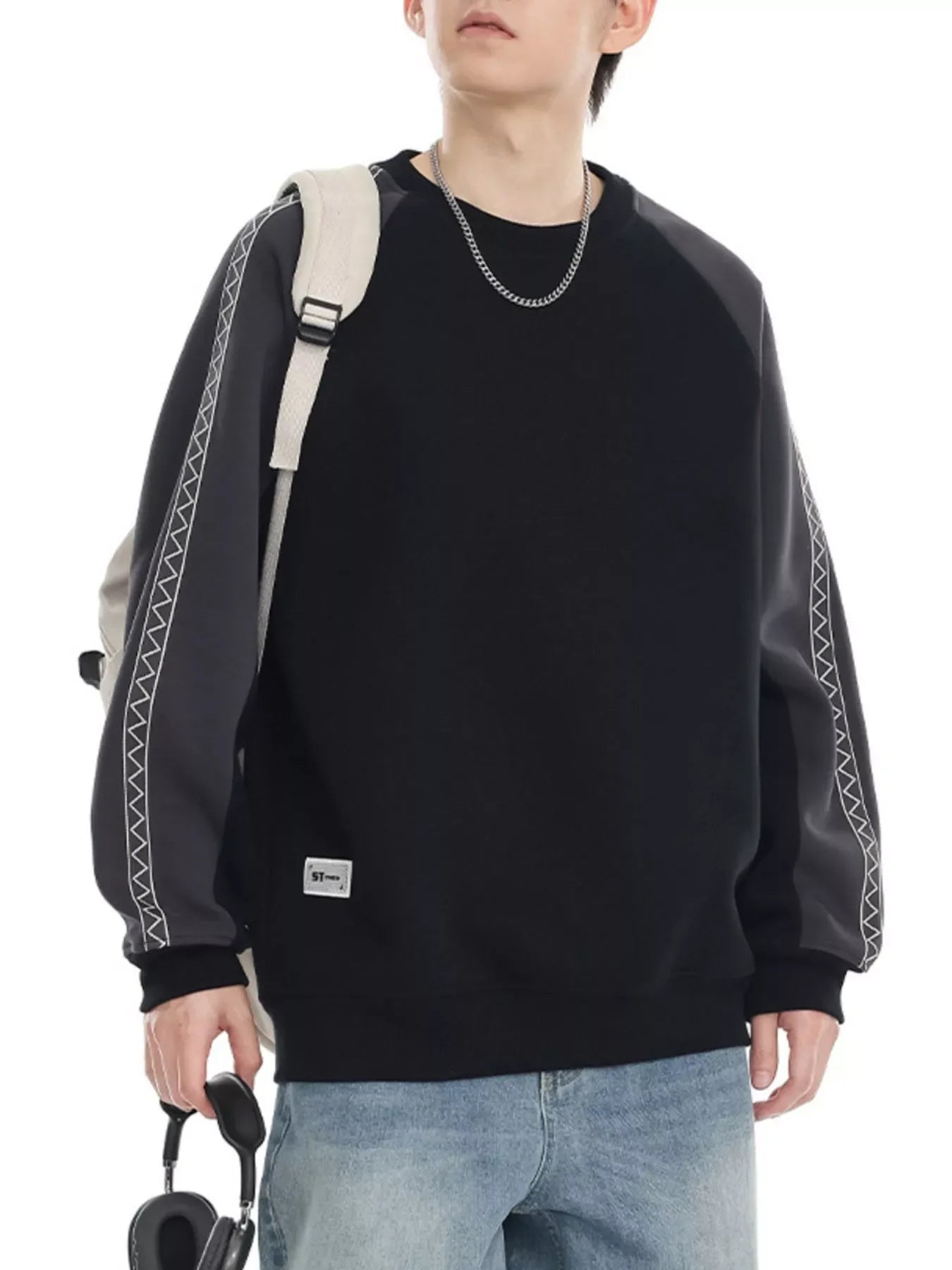 Plus Size Raglan Sleeve Sweatshirt Cotton Blend - Southern Shores Clothing