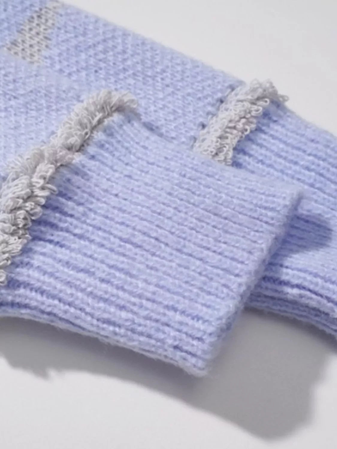 Coastal Star Pattern Ribbed Knitted Sweater - Southern Shores Clothing