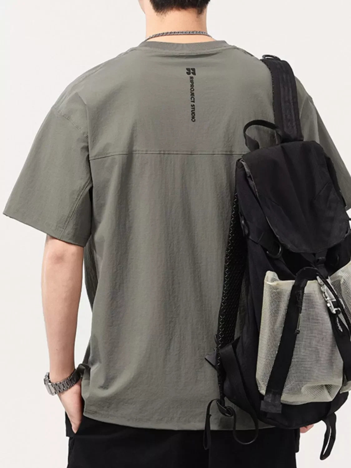Plus Size Stretch Round Neck T Shirt Relaxed Fit - Southern Shores Clothing