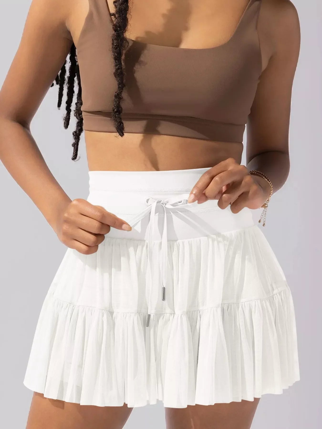 Lowcountry Style High Waist Skort With Pockets - Southern Shores Clothing