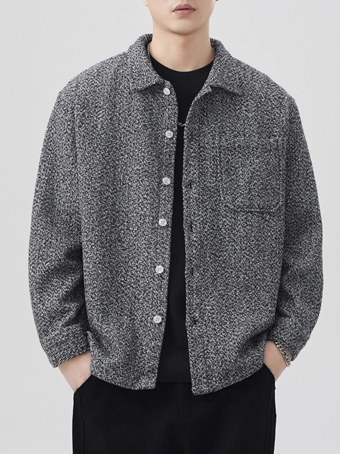 Plus Size Oversized Button Up Shacket Polyester - Southern Shores Clothing