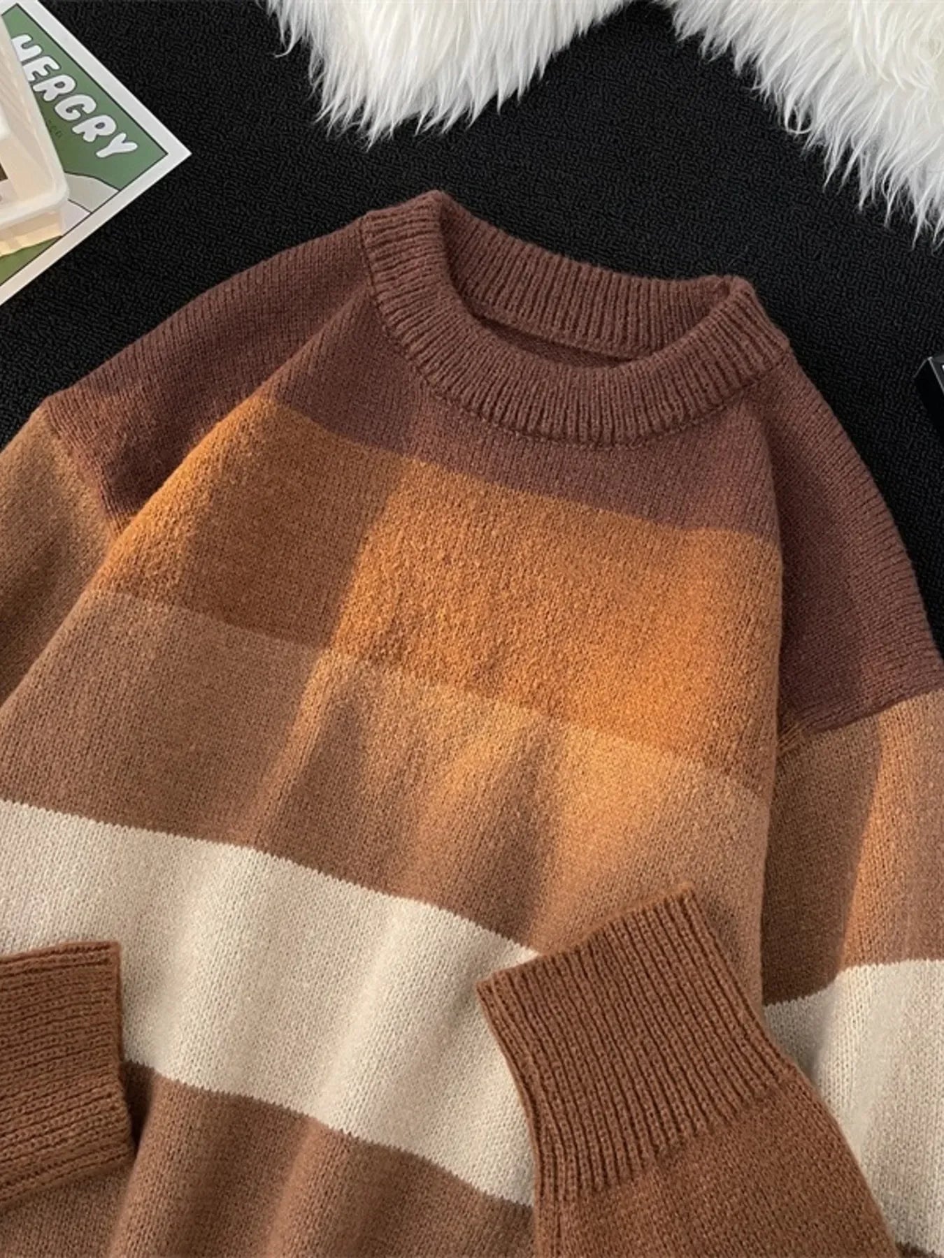 Plus Size Striped Knit Pullover Coastal Style - Southern Shores Clothing