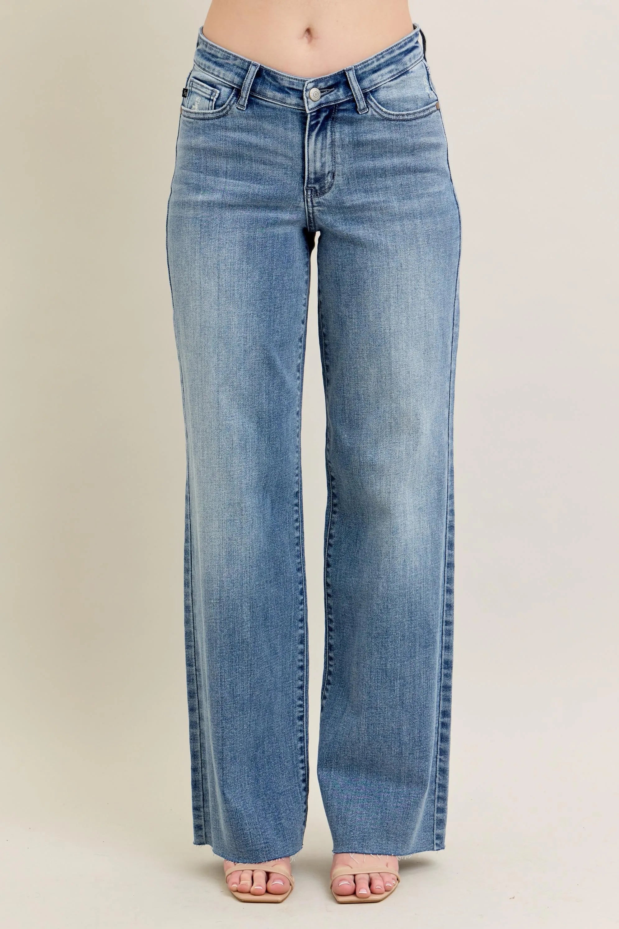 Beachside Judy Blue Wide-Leg Baggy Jeans Plus Size