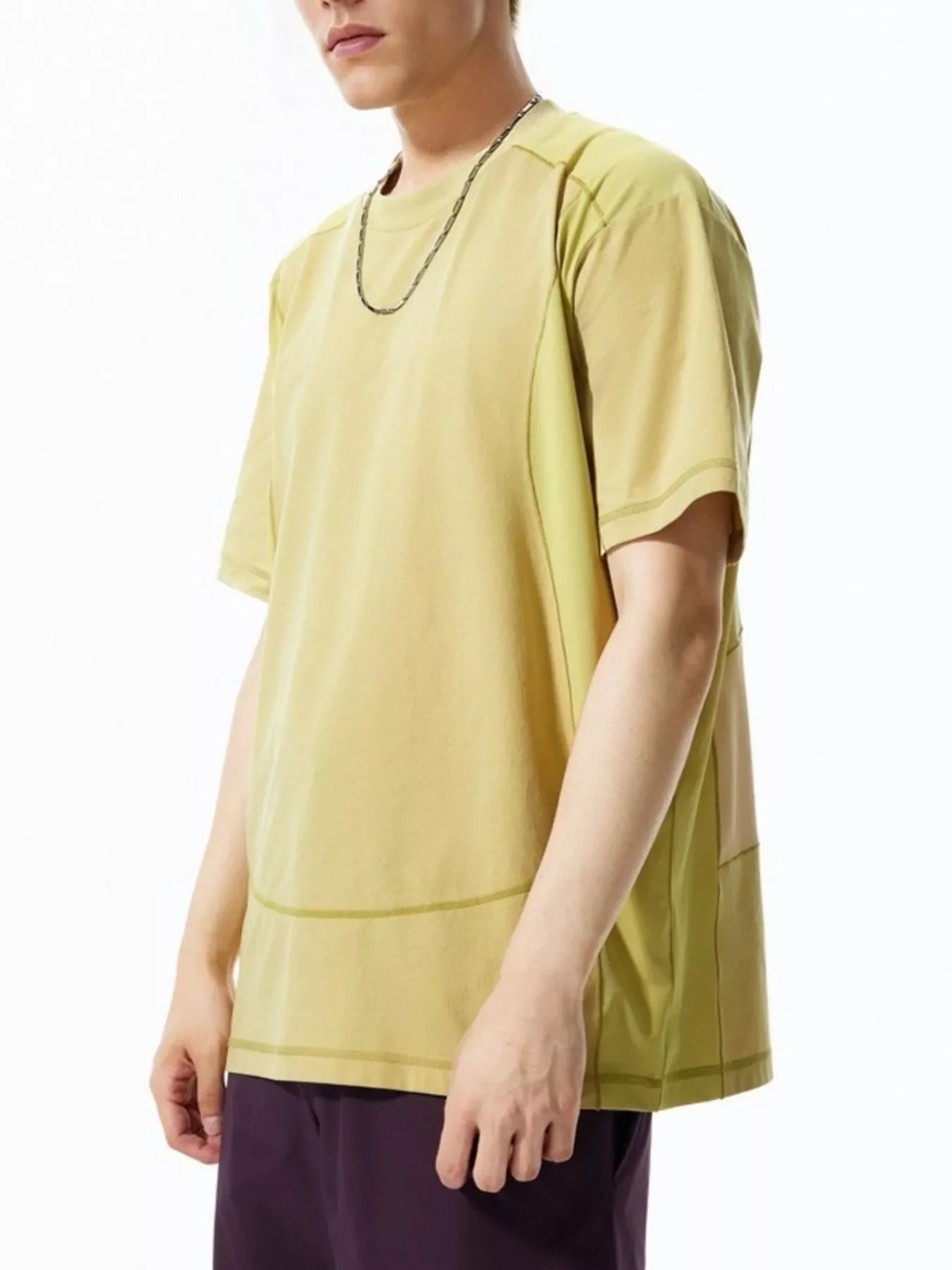 Relaxed Fit Contrast Stitch Polyester T Shirt - Southern Shores Clothing
