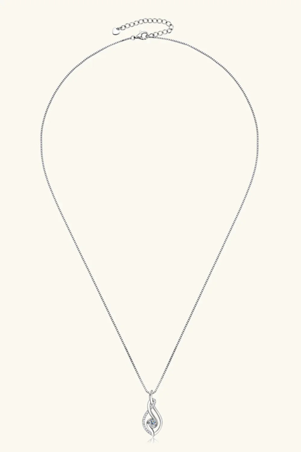 Minimalist Moissanite Sterling Silver Necklace - Southern Shores Clothing