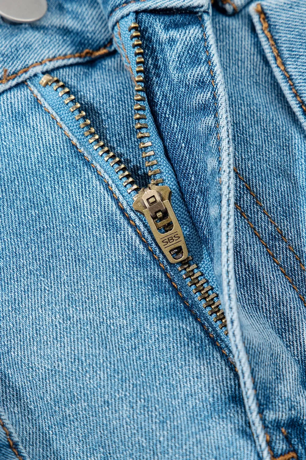 Acid Wash Bowknot Details High Waist Denim Skirt - Southern Shores Clothing
