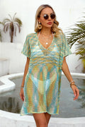 Angel Wings Openwork Sheer Stretch Cover-Up One Size - Southern Shores Clothing