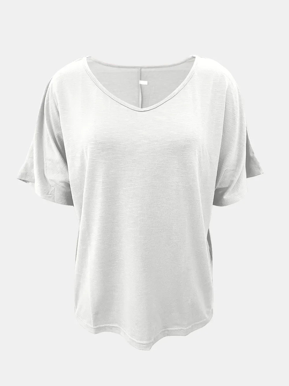 Full Size Scoop Neck Short Sleeve T-Shirt - Southern Shores Clothing