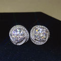 6 Carat Moissanite Sterling Silver Earrings - Southern Shores Clothing