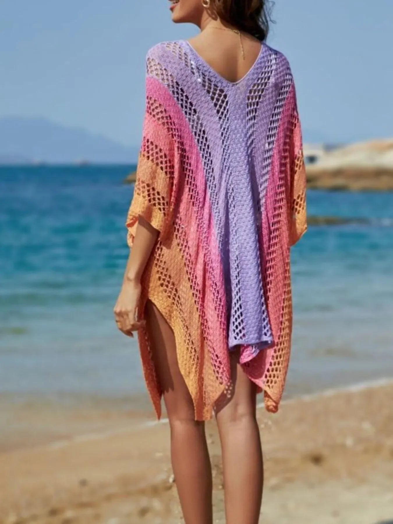 Crochet Cover-Up One Size Cotton Beachwear - Southern Shores Clothing