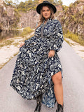 Plus Size Long Sleeve Maxi Dress - Southern Shores Clothing