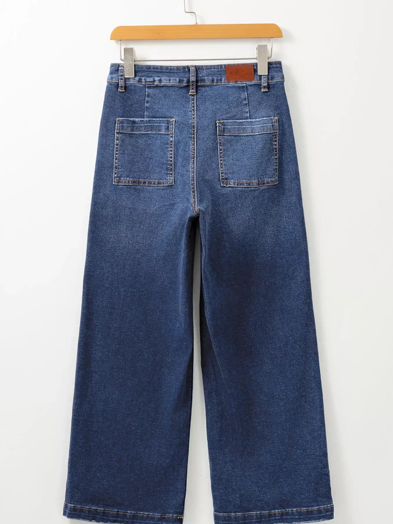 Coastal Denim Patch Pocket Shift Jeans With Pockets - Southern Shores Clothing