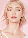 Sterling Silver Freshwater Pearl Earrings Platinum Plated - Southern Shores Clothing