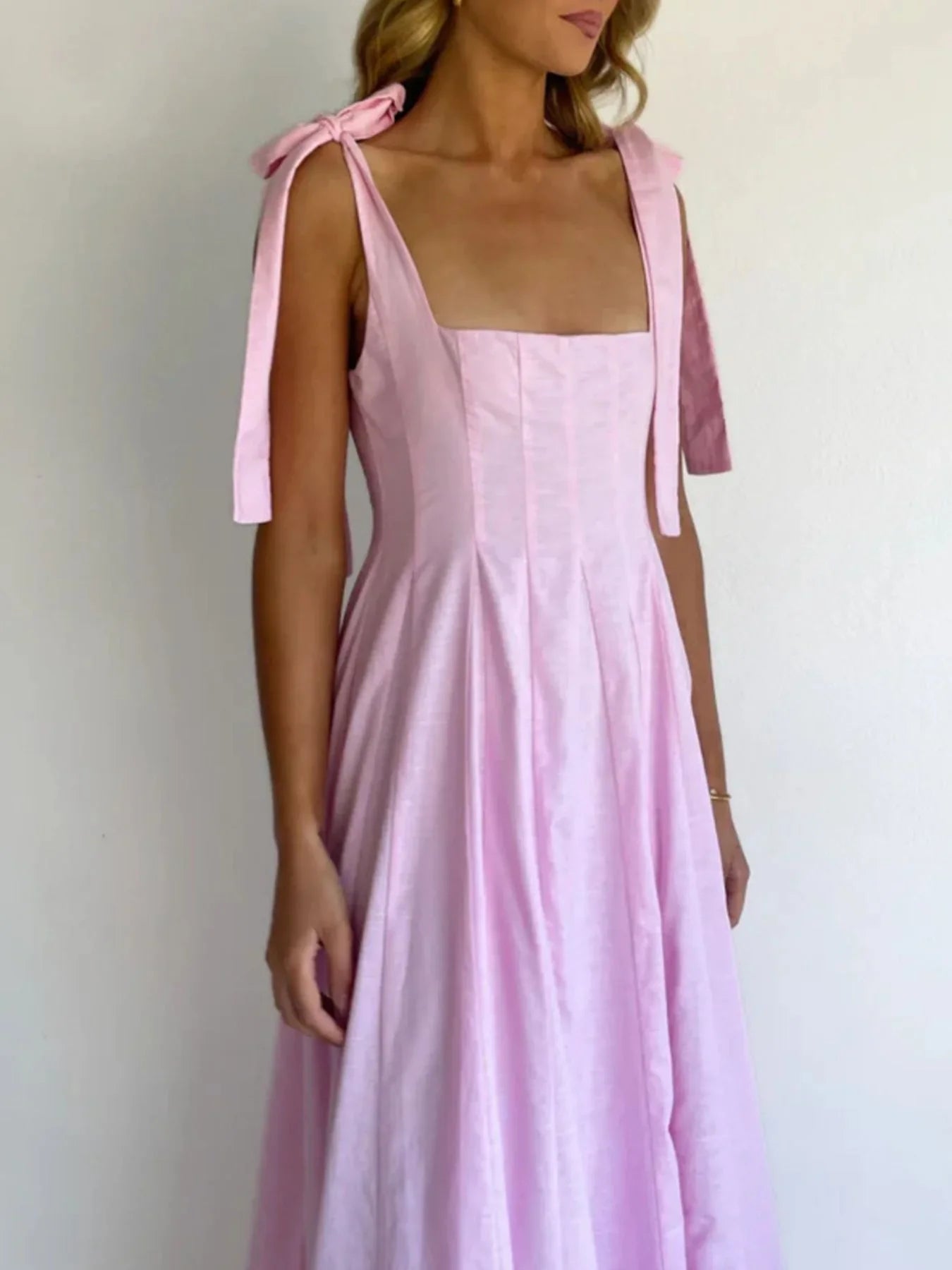 Gradient Tie Shoulder Maxi Dress With Adjustable Straps - Southern Shores Clothing