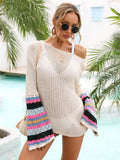Angel Wings Openwork Boat Neck Cover-Up Beachwear - Southern Shores Clothing
