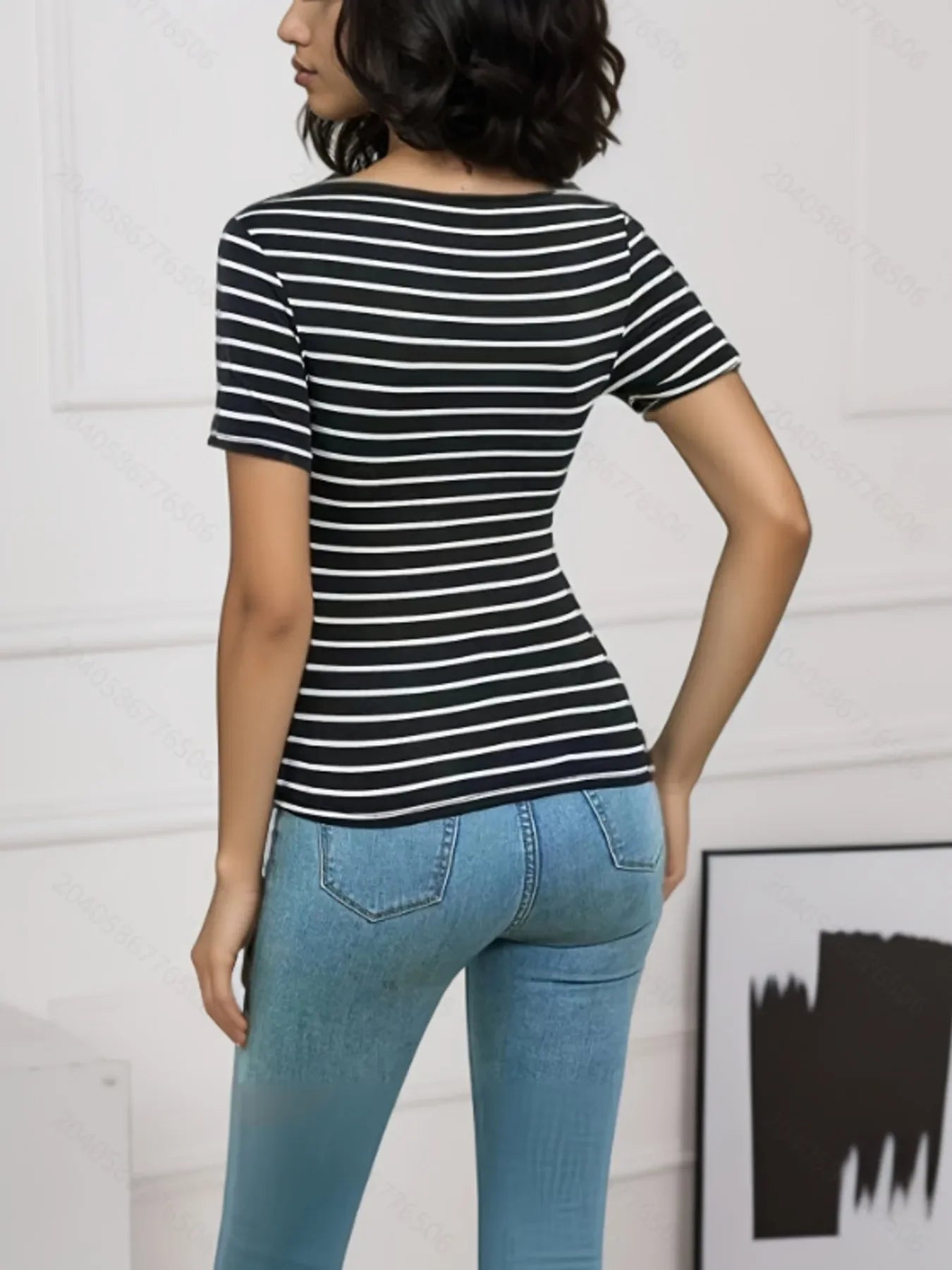 Striped Short Sleeve T-Shirt - Southern Shores Clothing