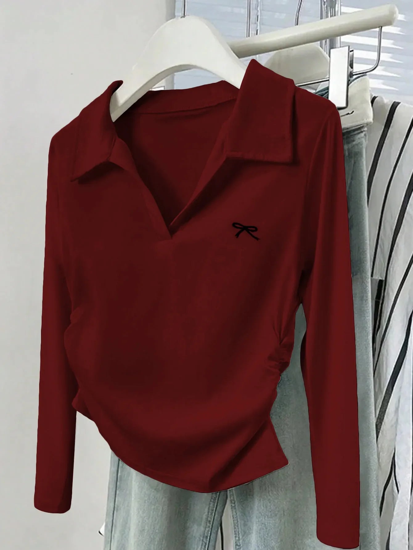 Johnny Collar Long Sleeve T-Shirt - Southern Shores Clothing