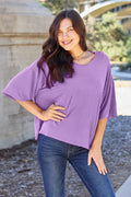 Bamboo Basic Round Neck Drop Shoulder T Shirt - Southern Shores Clothing