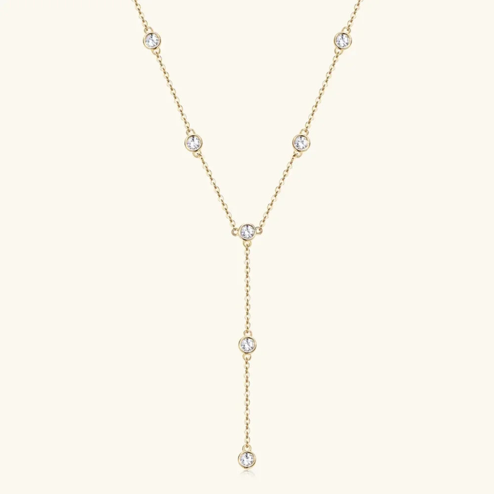 1.1 Carat D Color VVS1 Moissanite Sterling Silver Necklace - Southern Shores Clothing