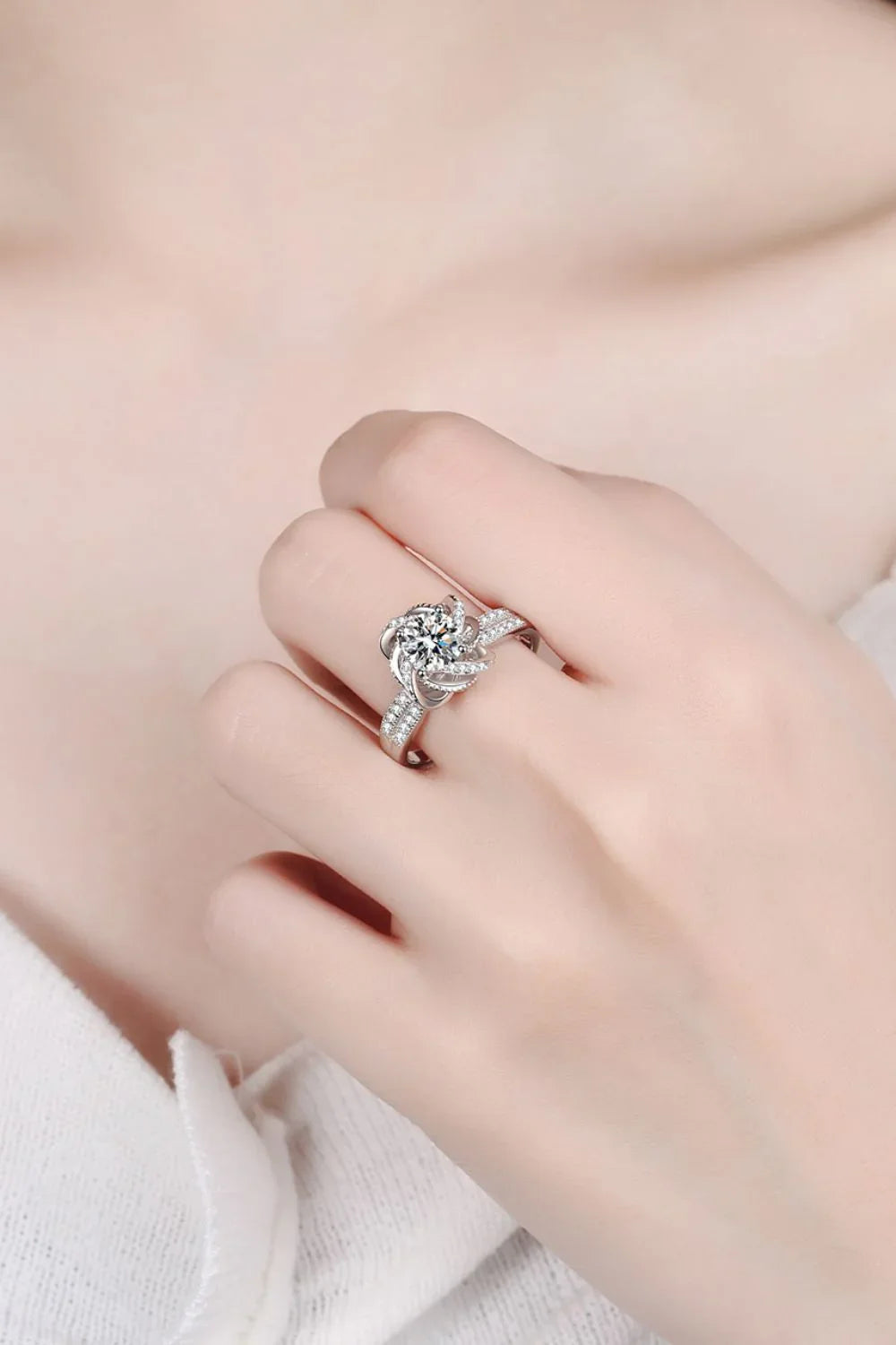 Sterling Silver Moissanite Ring With All Day Comfort Fit - Southern Shores Clothing