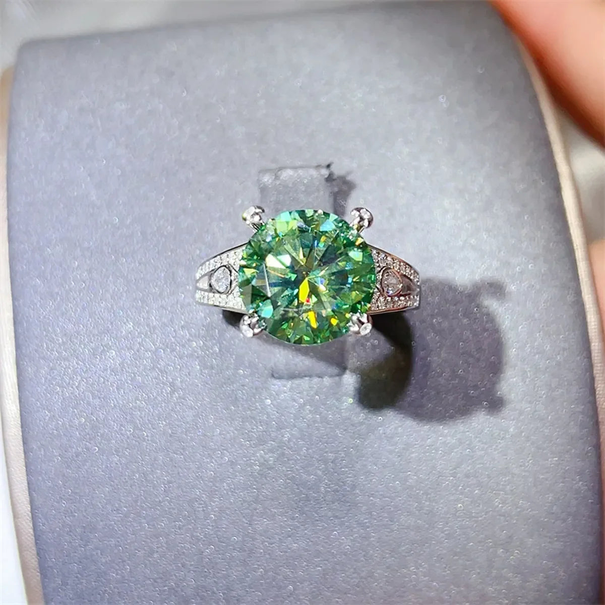 5 Carat Starglow Moissanite Sterling Silver Ring - Southern Shores Clothing