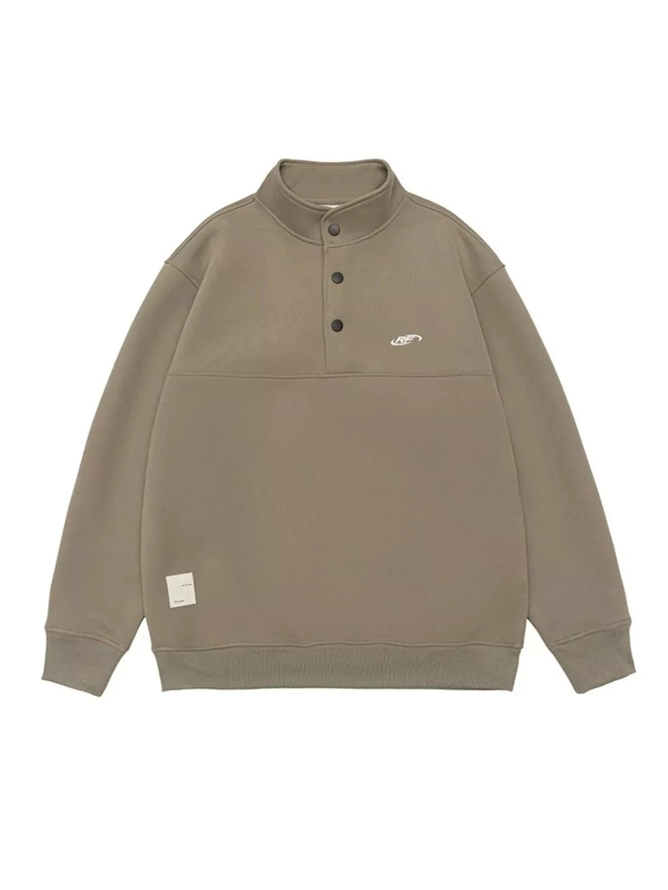 Plus Size Long Sleeve Cotton Spandex Button Sweatshirt - Southern Shores Clothing