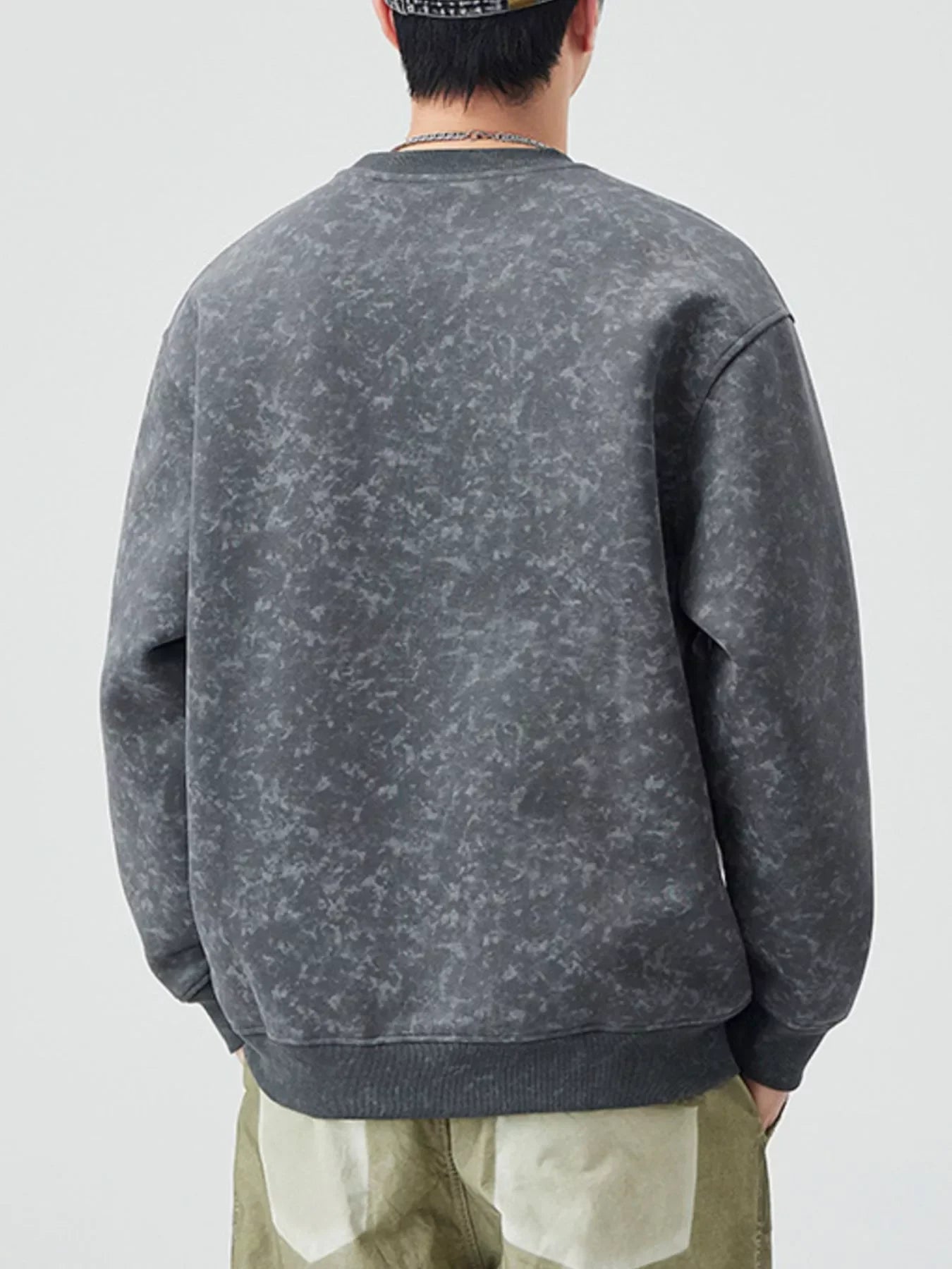 Plus Size Round Neck Long Sleeve Sweatshirt - Southern Shores Clothing