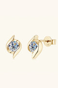 Minimalist Moissanite Sterling Silver 1 Carat Stud Earrings - Southern Shores Clothing
