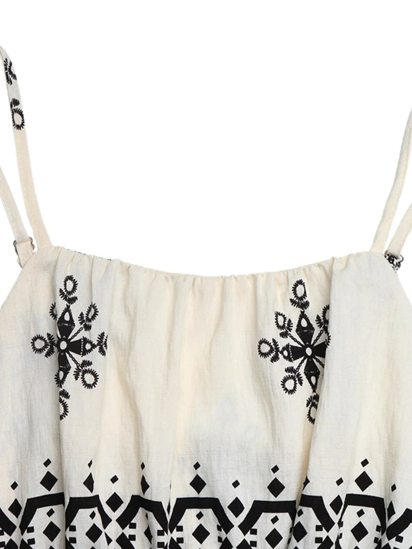 Printed Spaghetti Strap Wide Leg Jumpsuit - Southern Shores Clothing