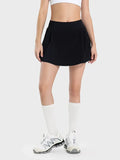 Pleated Detail Mid-Rise Active Skirt With Stretch - Southern Shores Clothing