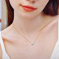 Moissanite Sterling Silver Pendant Necklace 1-Carat - Southern Shores Clothing