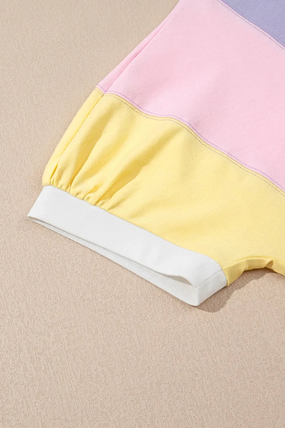 Block Patchwork Oversized Half Sleeve Relaxed T Shirt - Southern Shores Clothing