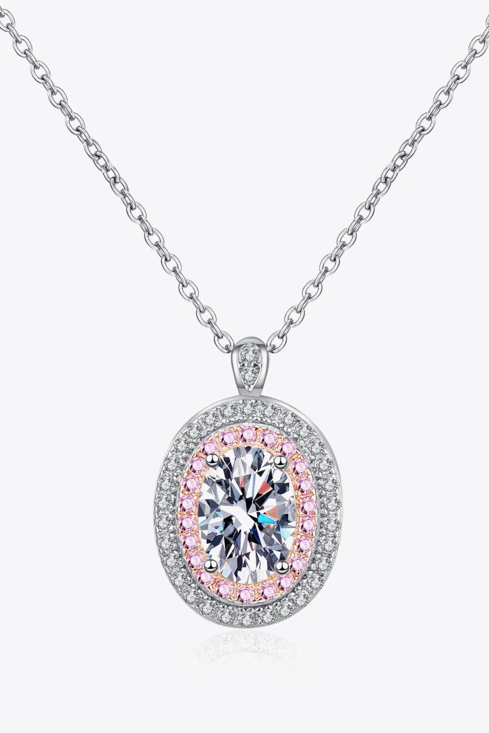 Sterling Silver 1 Carat Moissanite Pendant Necklace - Southern Shores Clothing