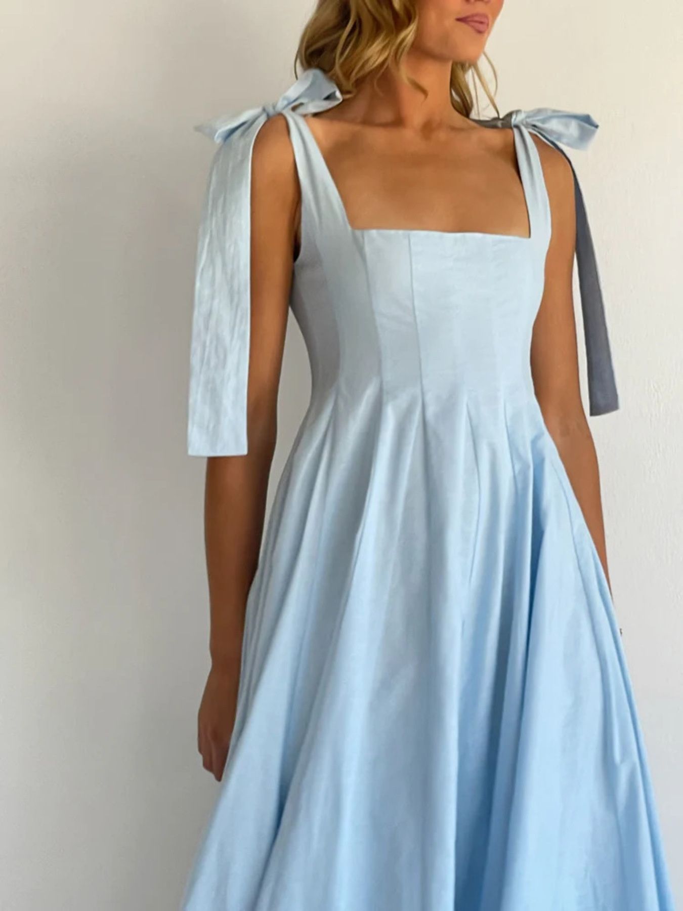 Gradient Tie Shoulder Maxi Dress With Adjustable Straps