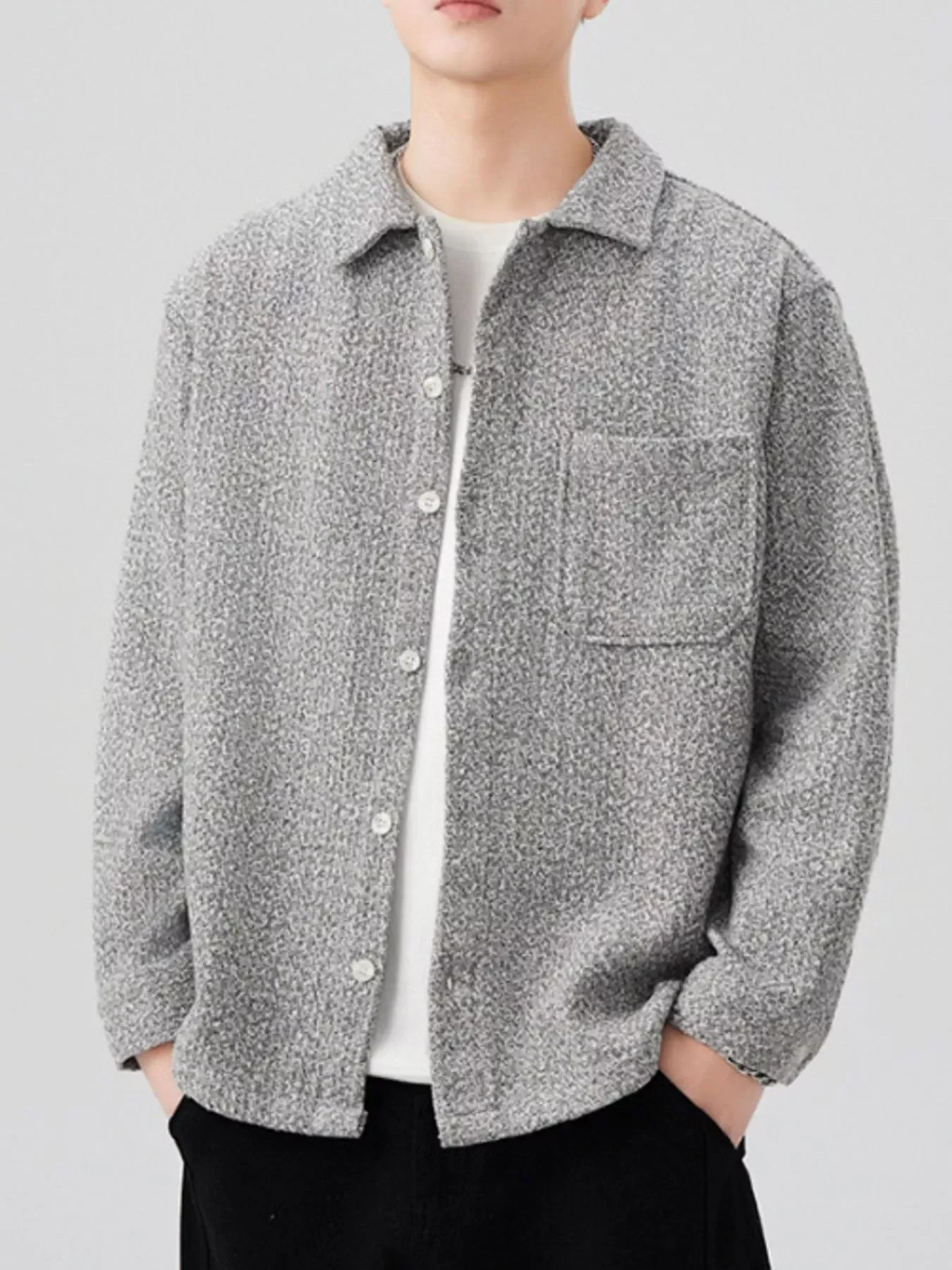 Plus Size Oversized Button Up Shacket Polyester - Southern Shores Clothing