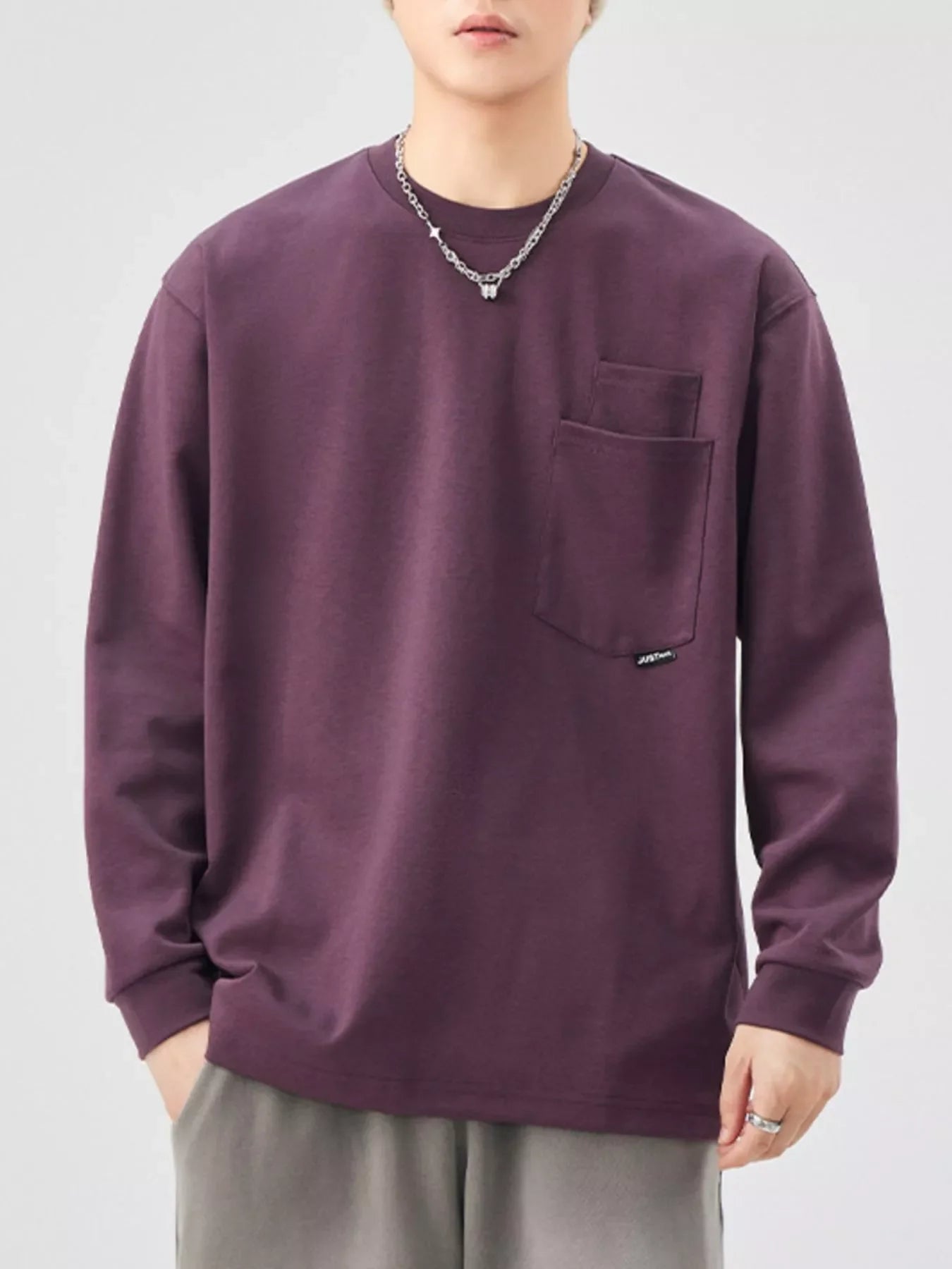 Plus Size Oversized Long Sleeve Pocketed Sweatshirt - Southern Shores Clothing