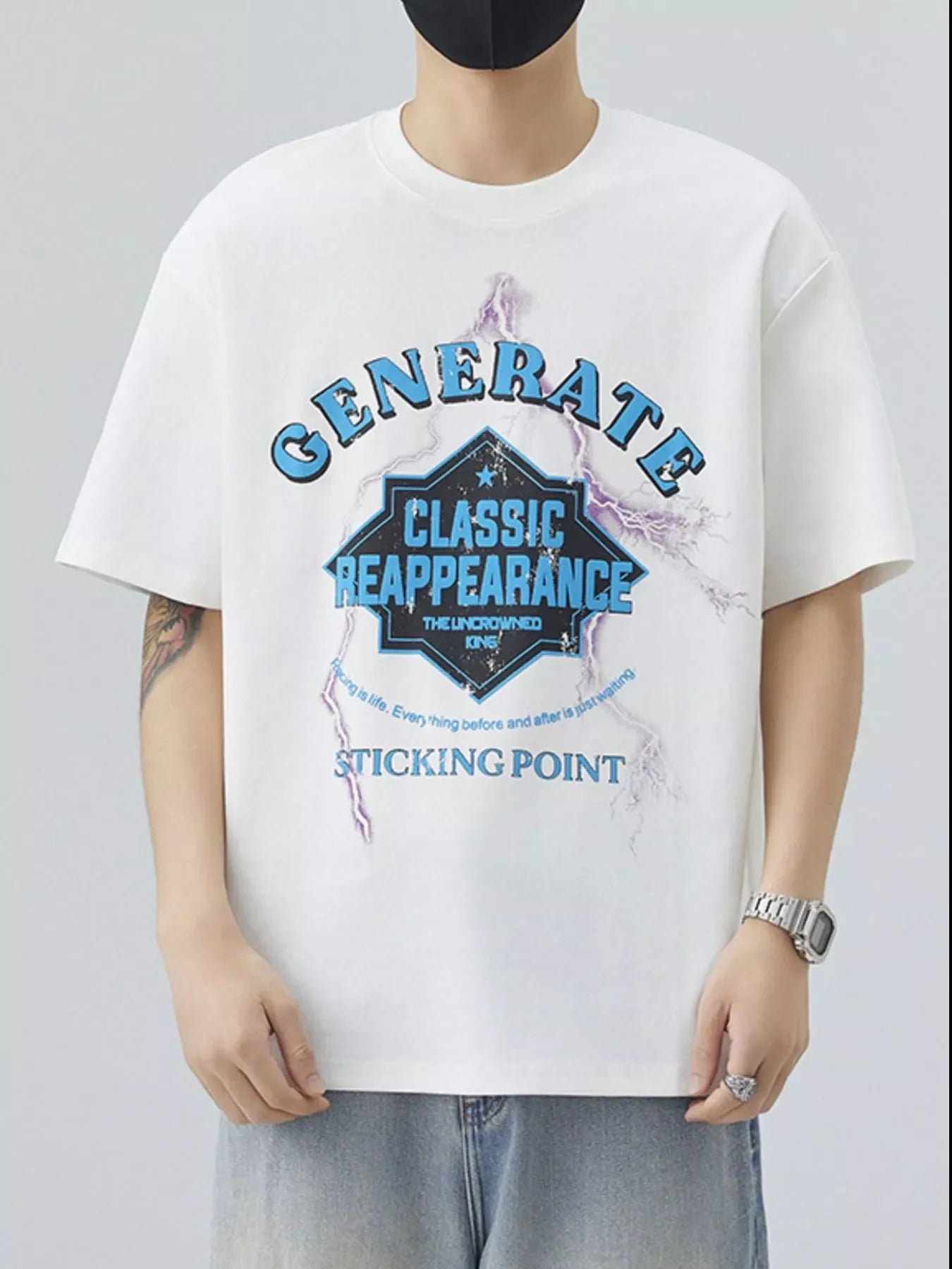 Plus Size Letter Print Relaxed Fit Cotton Tee - Southern Shores Clothing