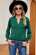 Notched Lantern Sleeve T-Shirt - Southern Shores Clothing