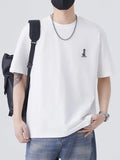 Plus Size Round Neck Embroidered T Shirt - Southern Shores Clothing