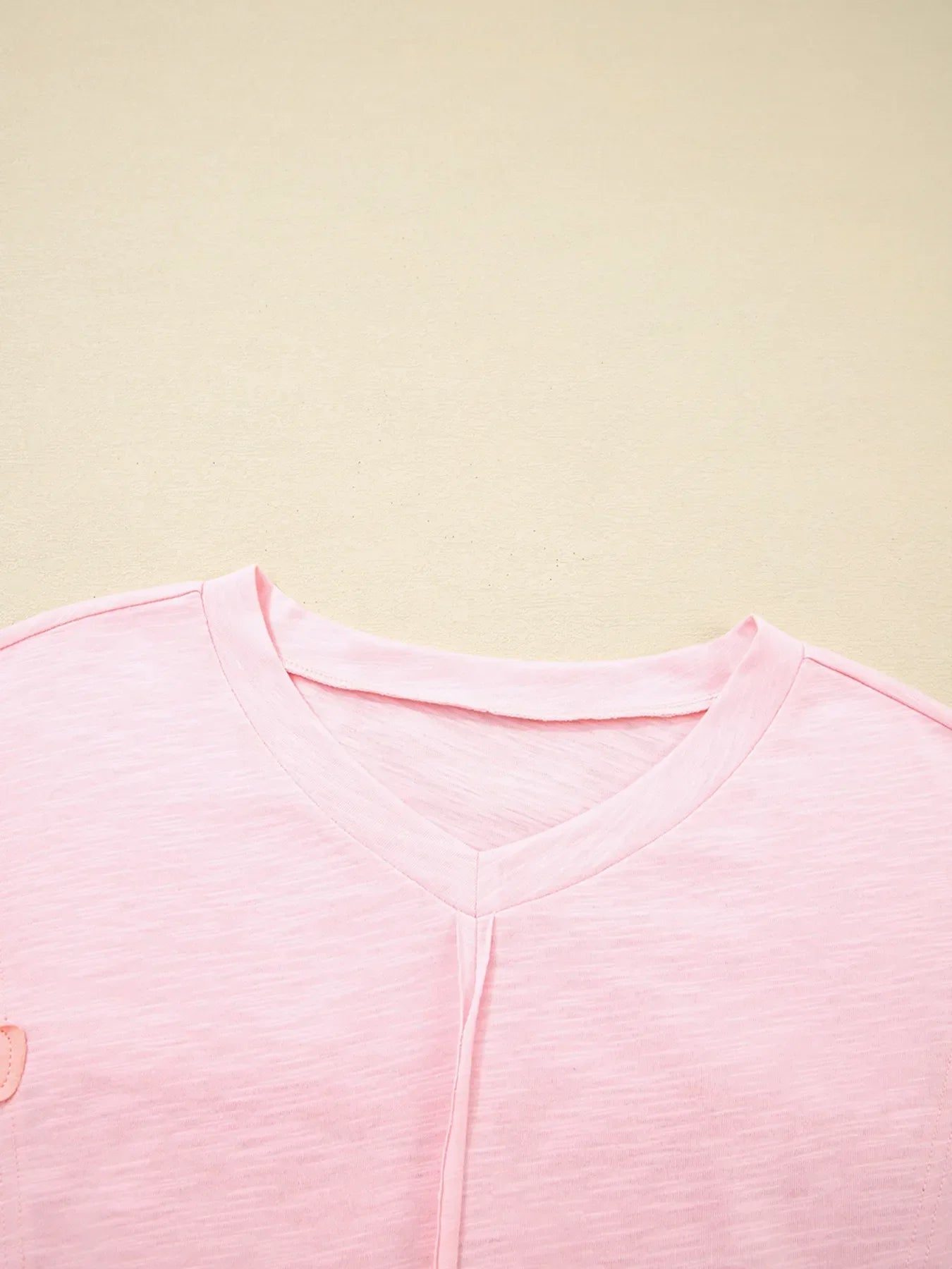 Flower Patched Exposed Seam Oversized T Shirt - Southern Shores Clothing
