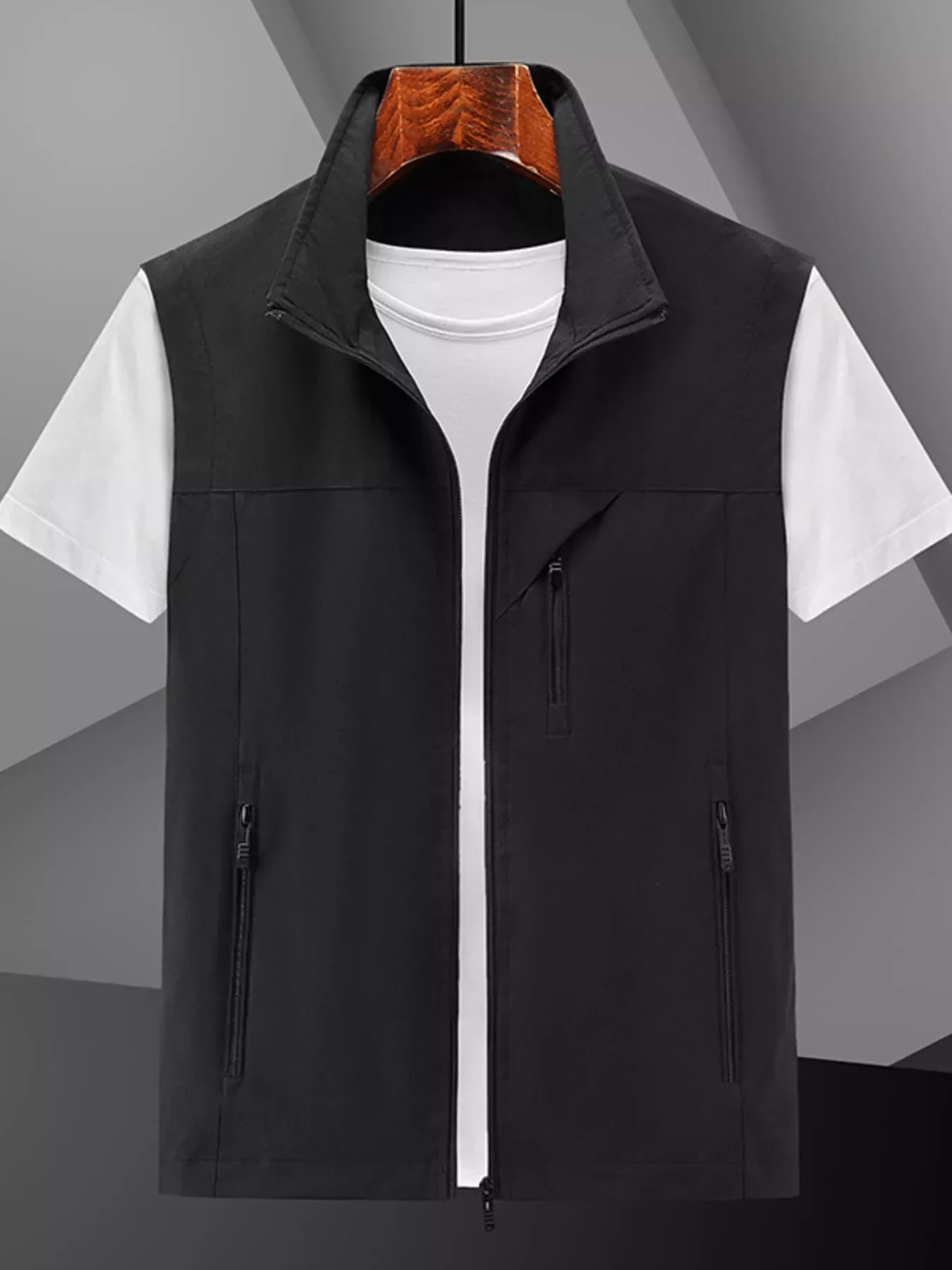 Plus Size Lightweight Zip-Up Vest For Layering - Southern Shores Clothing