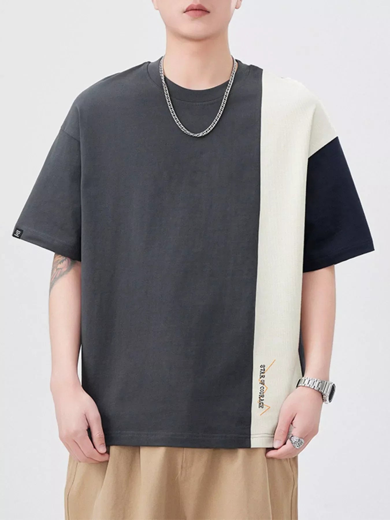 Plus Size Oversized Block T Shirt Cotton - Southern Shores Clothing